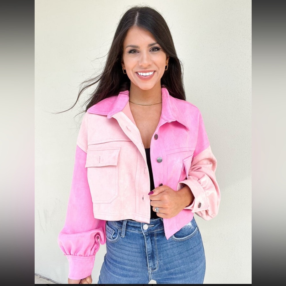 POL Pink Jacket Size Medium NWOT